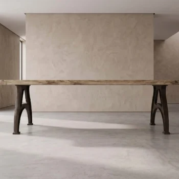 MESA RECTANGULAR PEDESTAL ANTIGUO
